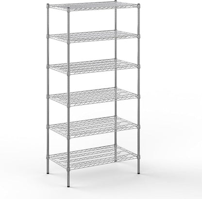 21" Deep x 36" Wide x 74" Height Wire Shelving Kit | 6-Tier | NSF Commercial by Regal+Altair