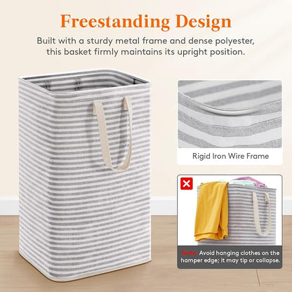 Lifewit 75L Large Collapsible Laundry Hamper, Tall Foldable Dirty Clothes - Image 5