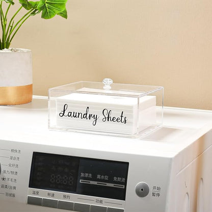 VOTLEVT Acrylic Laundry Detergent Sheets Holder, Laundry Sheets Holder - Image 4