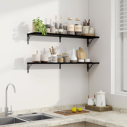 Fun Memories 40 Inch Floating Shelves Wall Mounted, 8 Inch Deep Wall Shelves - Image 5
