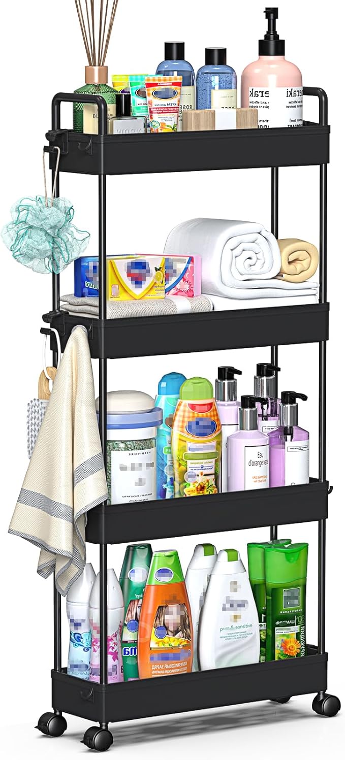 SOLEJAZZ Slim Rolling Storage Cart by SOLEJAZZ