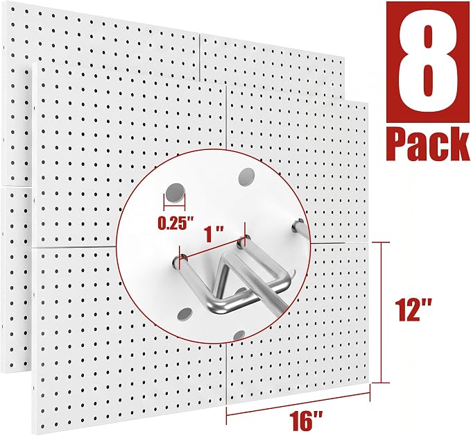 8 Pack Metal Peg board Panels - Image 3