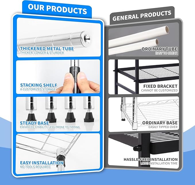 Simple Deluxe 1-Tier Shelving Unit - Image 5