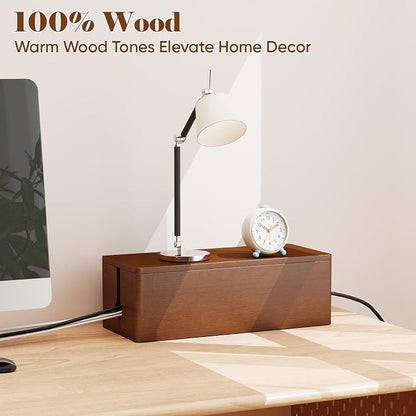 Delamu Cable Management Box Wooden - Image 8