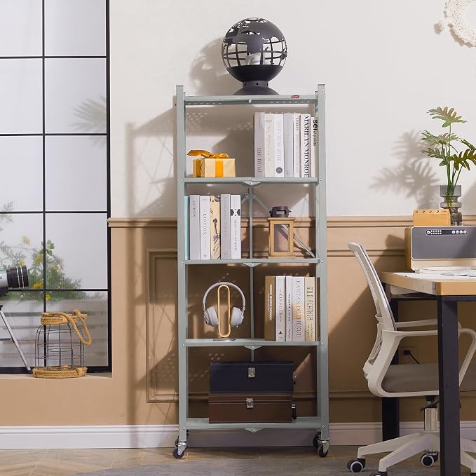 DEANIC 5-Shelf Folding Bookcase - Image 2