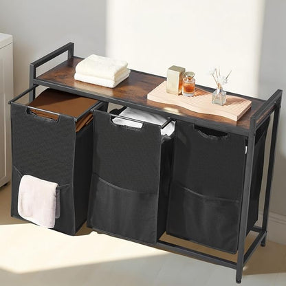VEVOR 3 Section Laundry Sorter, Large Laundry Hamper - Image 8