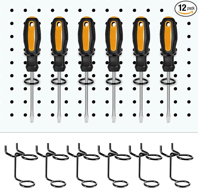 Ripeng 12 Pcs Screwdriver Organizer Tool Holders Multi-tool Holder Double-ring by Unknown