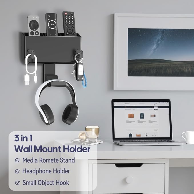 Kytok Adhesive Remote Control Holder Wall Mount - Image 3