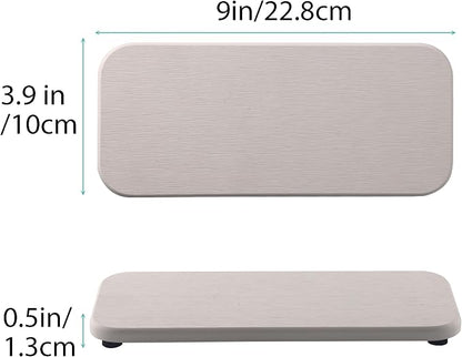 2 Pcs Water Absorbing Stone Trays, Kitchen/Bathroom Sink Soap Dish, Diatomite - Image 3