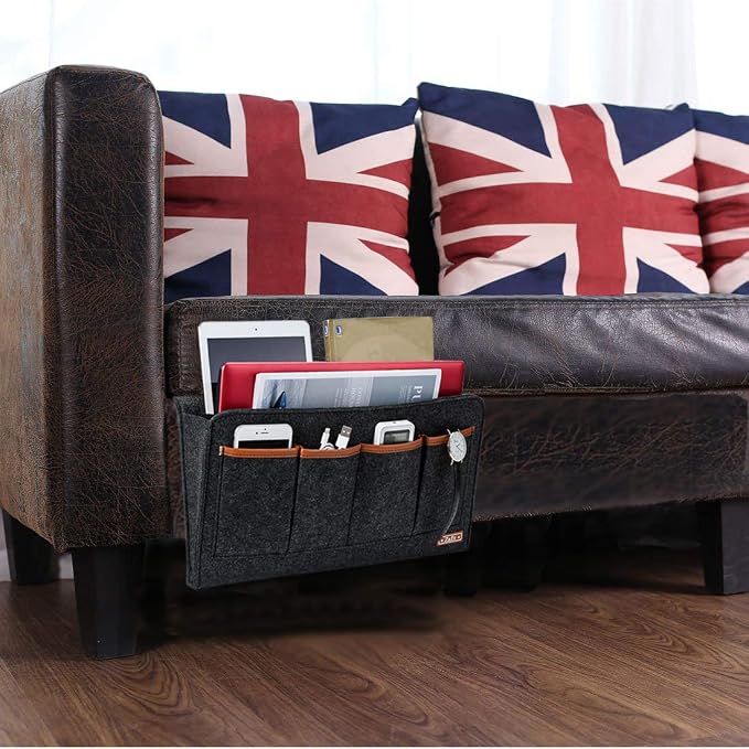 Bedside Caddy, 7 Pockets Large Size Bedside Organizer Caddy - Image 7