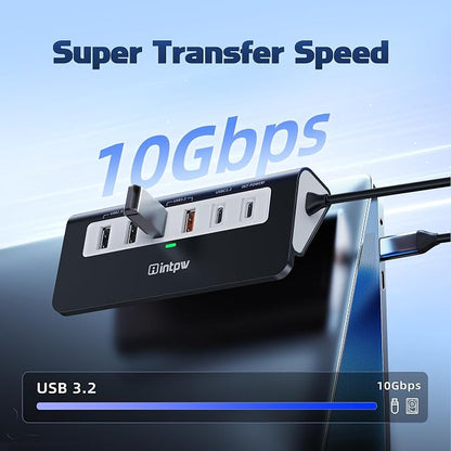intpw USB C Hub, P9 PRO USB C Hub Multiport Adapter - Image 3