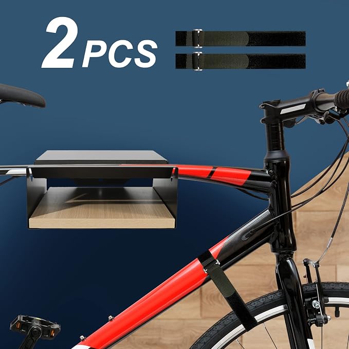 MOSHAY Bicycle Wall Mount S-Rack Bicycle Holder Aluminium Wood - Image 3