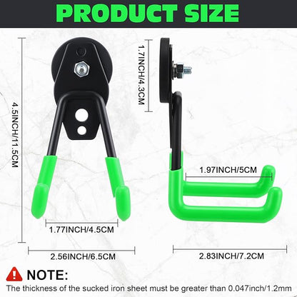 Landhoow Large Magnetic Hooks Heavy Duty Garage Magnet Hooks Strong Storage - Image 2