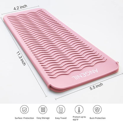 ANGENIL Heat Resistant Silicone Flat Iron Mat Pouch, - Image 3