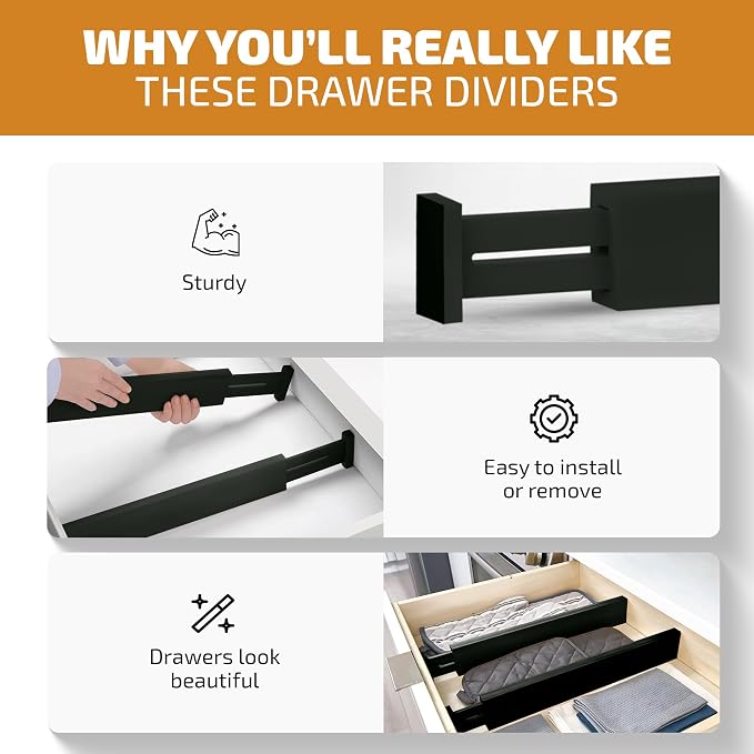 Bambüsi 4 Pack Drawer Dividers - Image 4
