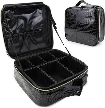 Travel Makeup Bag Makeup Cosmetic Train Case Organizer Portable Storage Bag by SLUMAZI