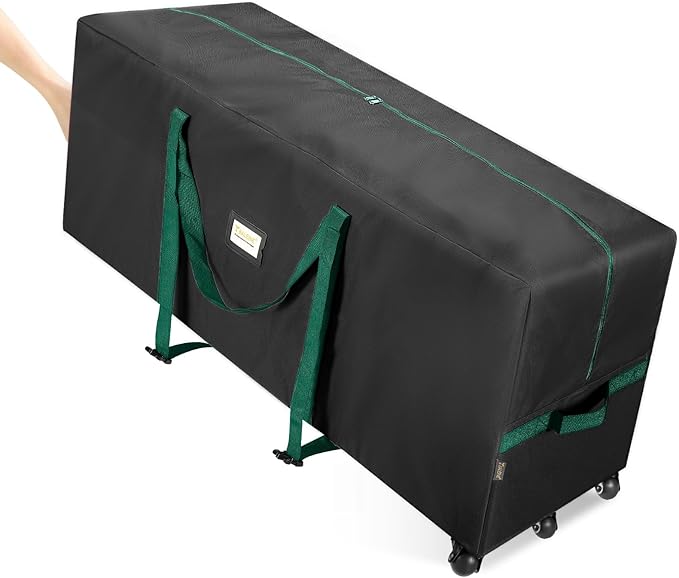 BALEINE 9 ft Rolling Christmas Tree Storage Bag, 3 Swivel Wheels by BALEINE