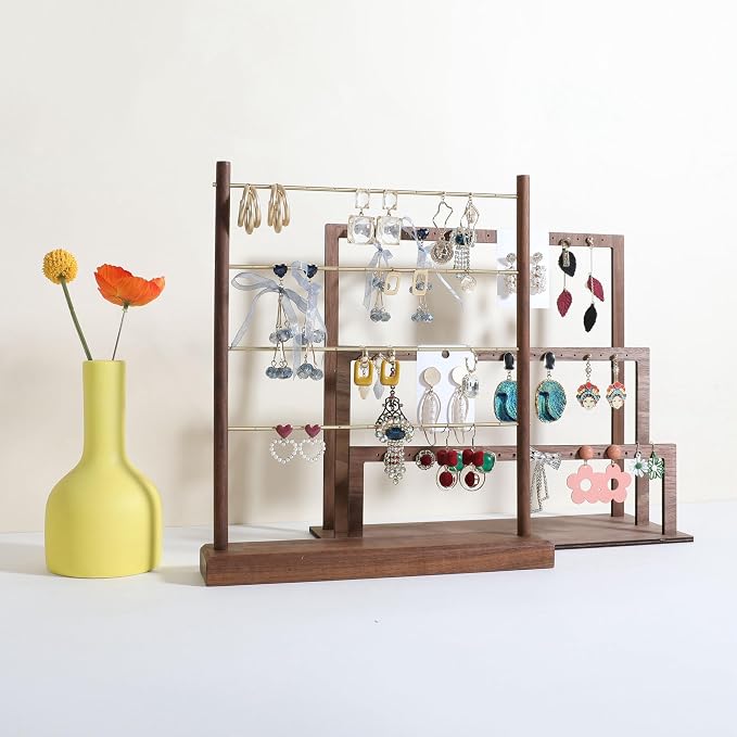 GemeShou Walnut earrings display stand - Image 6
