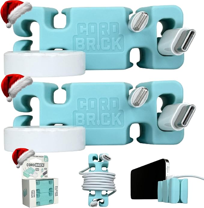 CordBrick Stocking Stuffers for Adults Cord Management Weighted Cord Holder by CordBrick