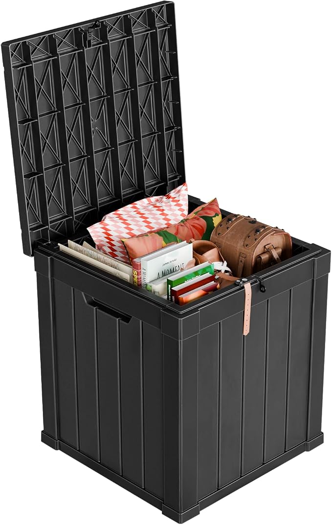 51 Gallon Resin Deck Box, Lockable Patio Outdoor Storage Box by OutdoorLivingPerfected