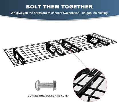 The Atlas 2-Pack 2x6 ft Garage Wall Shelves, 800lbs Heavy Duty Garage Shelving - Image 6