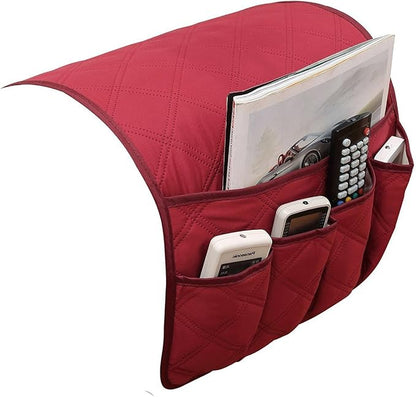 5 Pockets TV Remote Control Holder Couch Sofa Tray Armrest Organiser Oxford by JIAHG