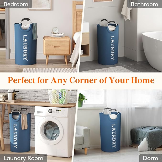 Lifewit 100L 2-Pack Large Laundry Basket, Collapsible Laundry Hamper - Image 7