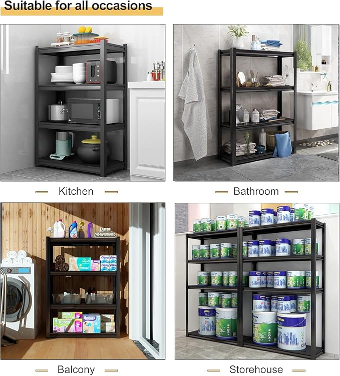Garage Storage Shelves, 5 Tier Shelving Unit, 40 inch Wide, 18” Deep, 78” Tall - Image 8
