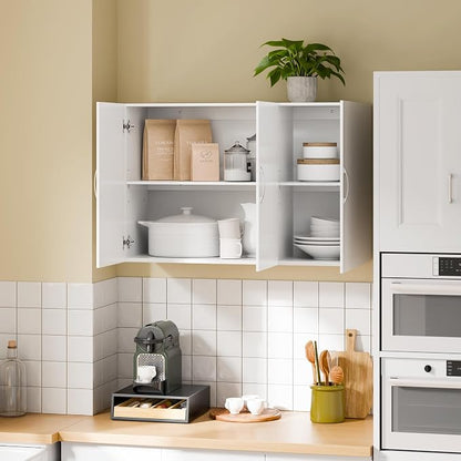 SoBuy Bathroom Wall Cabinet, Large 3-Door, 23.6 x 11.8 x 35.4 in, Kitchen & - Image 2