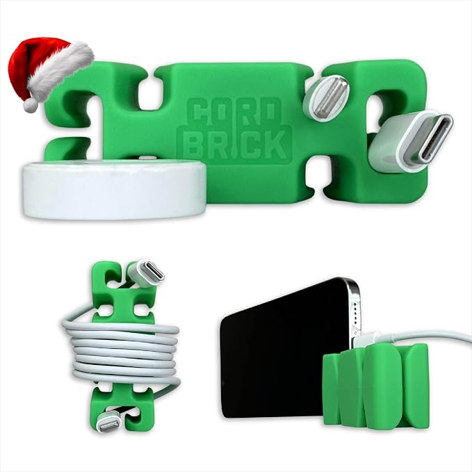 CordBrick Stocking Stuffers for Adults Cord Management Weighted Cord Holder by CordBrick