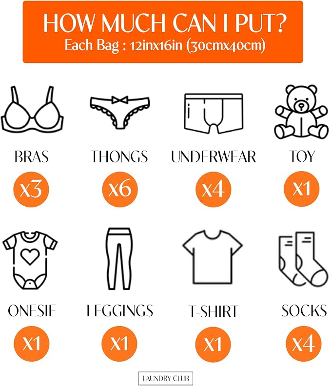 4 Pack Mesh Laundry Bags for Delicates 12inx16in, Dryer Safe, Breathable Fine - Image 5