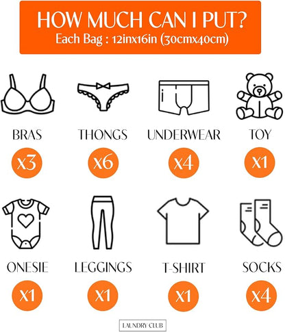 4 Pack Mesh Laundry Bags for Delicates 12inx16in, Dryer Safe, Breathable Fine - Image 5