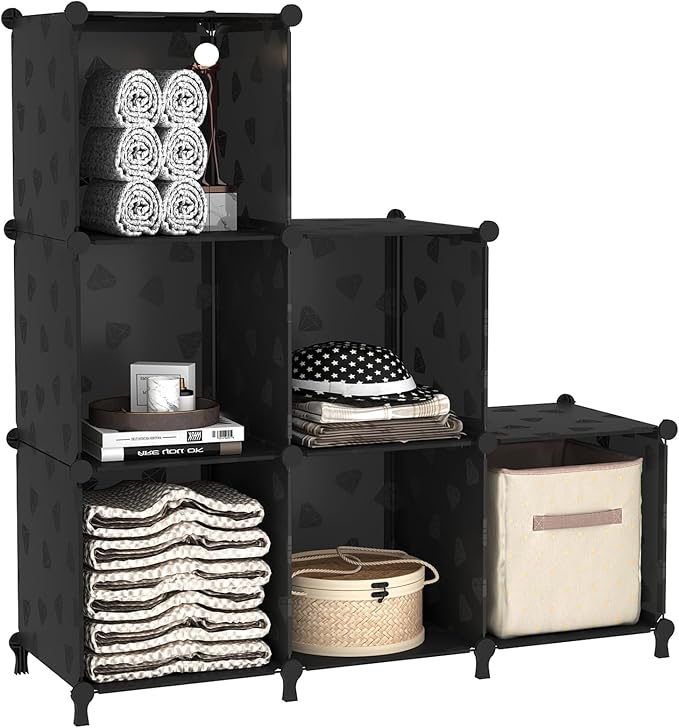 UNKU Cube Storage Organizer, 6 Cube Closet Organizer Storage Shelves, DIY - Image 8