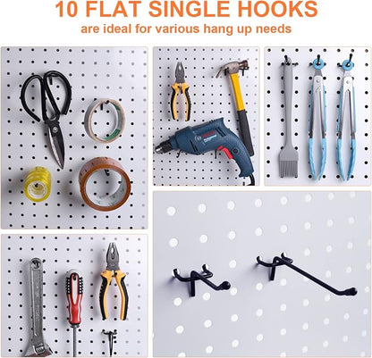 16 Pack Pegboard Utility Hooks, Peg Board Holders & Rack - Image 6