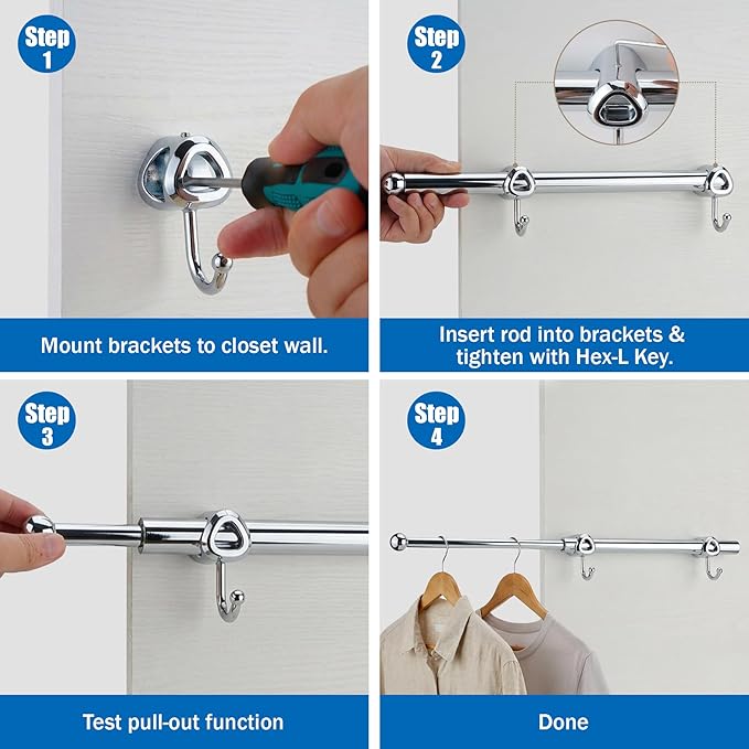 Valet Rod for Closet Pull Out - Image 7