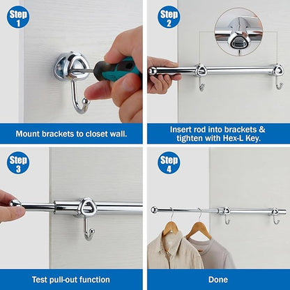 Valet Rod for Closet Pull Out - Image 7