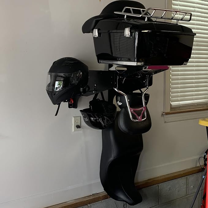 Mount Storage Rack Kit Tour Pack Trunk & Sissy Bar Backrest & Mounting Luggage - Image 3