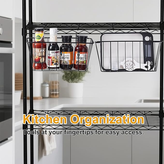 2 Pack Large Grid Wall Baskets - Image 5