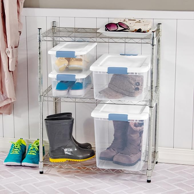 Sterilite 12-Pack Latching Box, Under Bed Storage Bins - Image 10