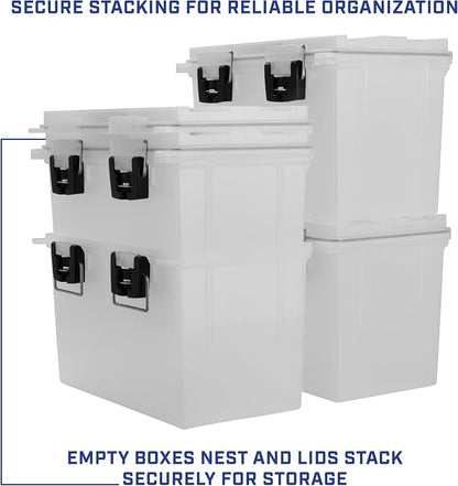 Sheffield XL Ammo Box Made in USA, Stackable Lockable Ammo Storage Box | 2 Pack - Image 6