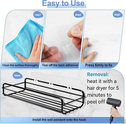 Shower Caddy Adhesive Replacement, Strong Shower Shelf Adhesive, 2 Pack - Image 6