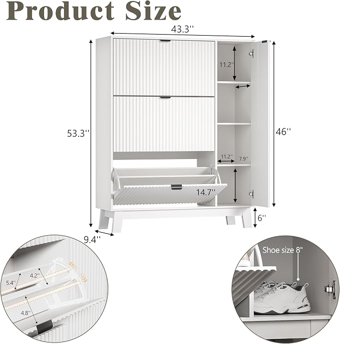 Shoe Cabinet Storage for Entryway - Image 2