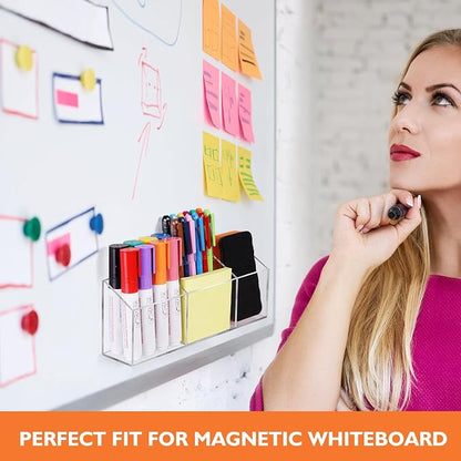 Ameceres Magnetic Pen Holder Classroom Organization Acrylic Marker Holder - Image 5