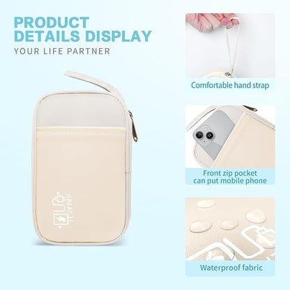 Lcsmaokin Electronics Travel Organizer, Portable Waterproof Electronic Travel - Image 4