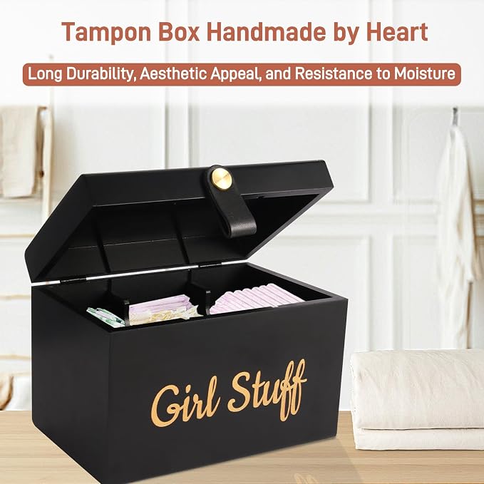100% Solid Wood Tampon Holder Box - Image 5