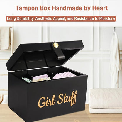 100% Solid Wood Tampon Holder Box - Image 5