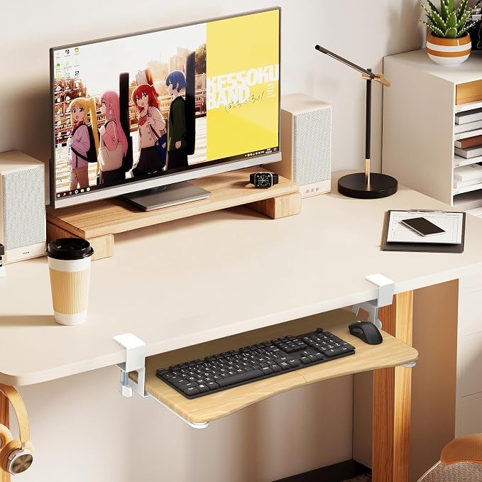 suptek Keyboard Tray Under Desk Pull Out - Image 4