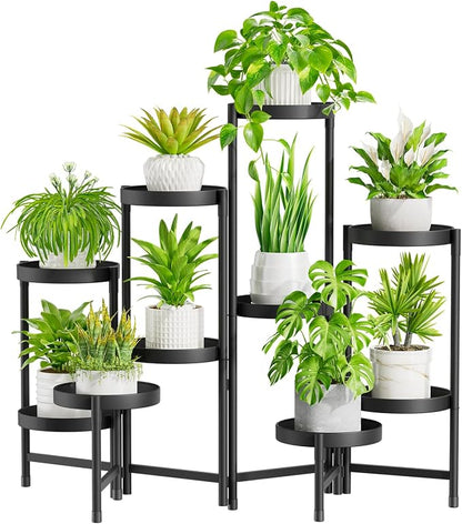 iDavosic.ly Plant Stand Indoor Outdoor, 10 Tier Corner Metal Flower Display by iDavosicly