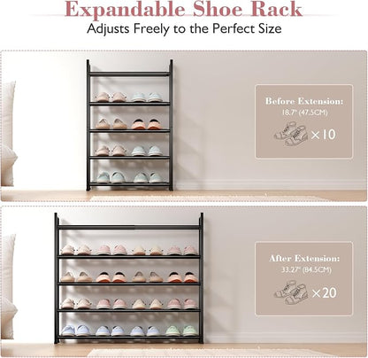 Bumusty 5-Tier Expandable Shoe Rack - Image 5