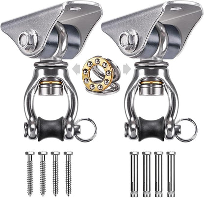 SELEWARE Silent Swing Hanger Heavy Duty Swing Hook Swivel Bearing Swing Mount by SELEWARE
